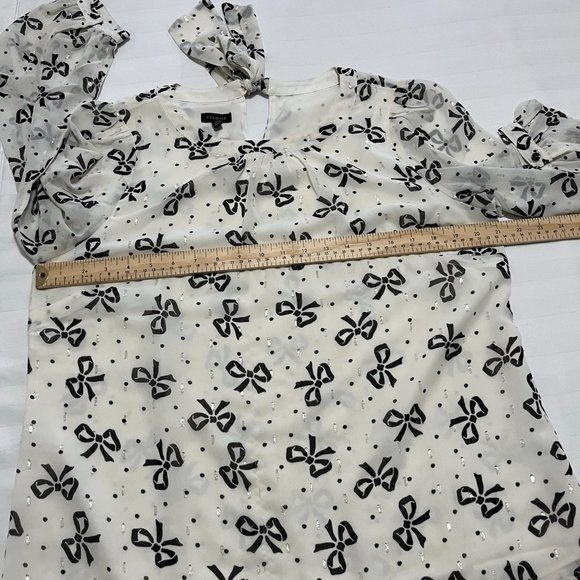 Talbots Womens Sheer Blouse Size L - Picture 3 of 10